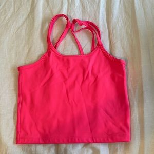 IVL Collective crop tank in neon pink